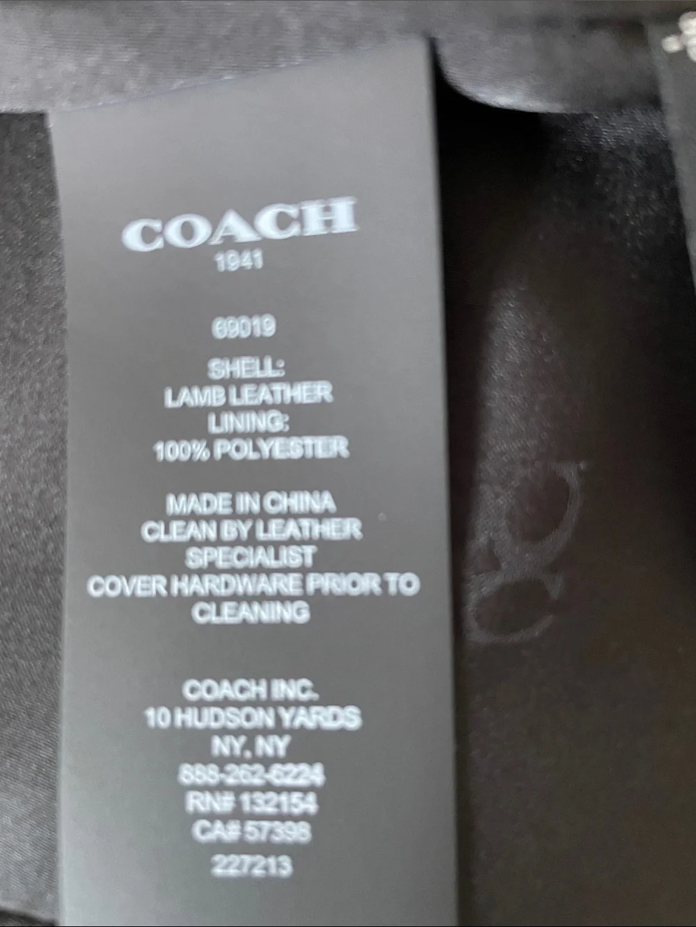 Coach Women's Dark Brown Collarless Leather Jacket